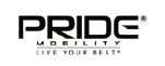 Pride mobility logo and tagline underneath that says 'Live your best'