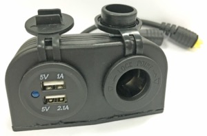 One of Magic Mobility's most useful powerchair accessories: The accessory charger with 2 USB Ports & One 12V Port