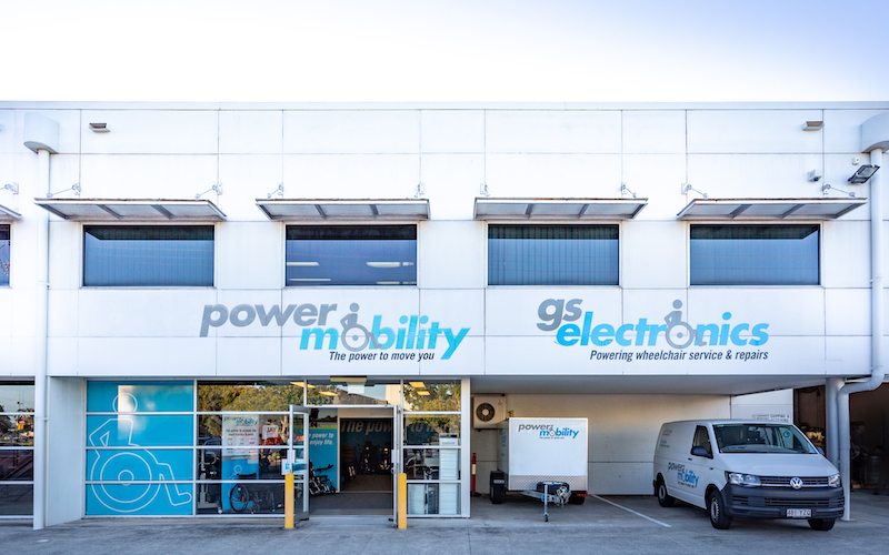Power Mobility power wheelchairs and mobility equipment showroom located in Geebung, Queensland