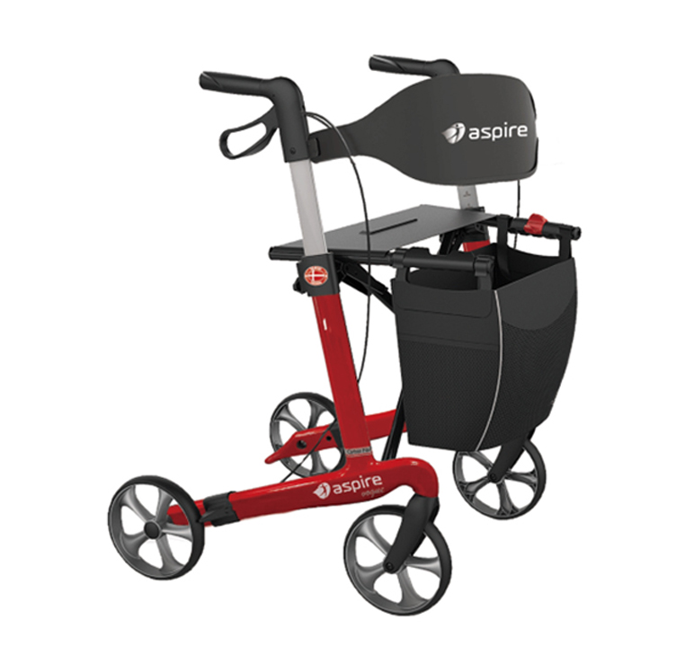 Aspire Vogue Carbon Fibre Seat Walker/Rollator Tall Power Mobility